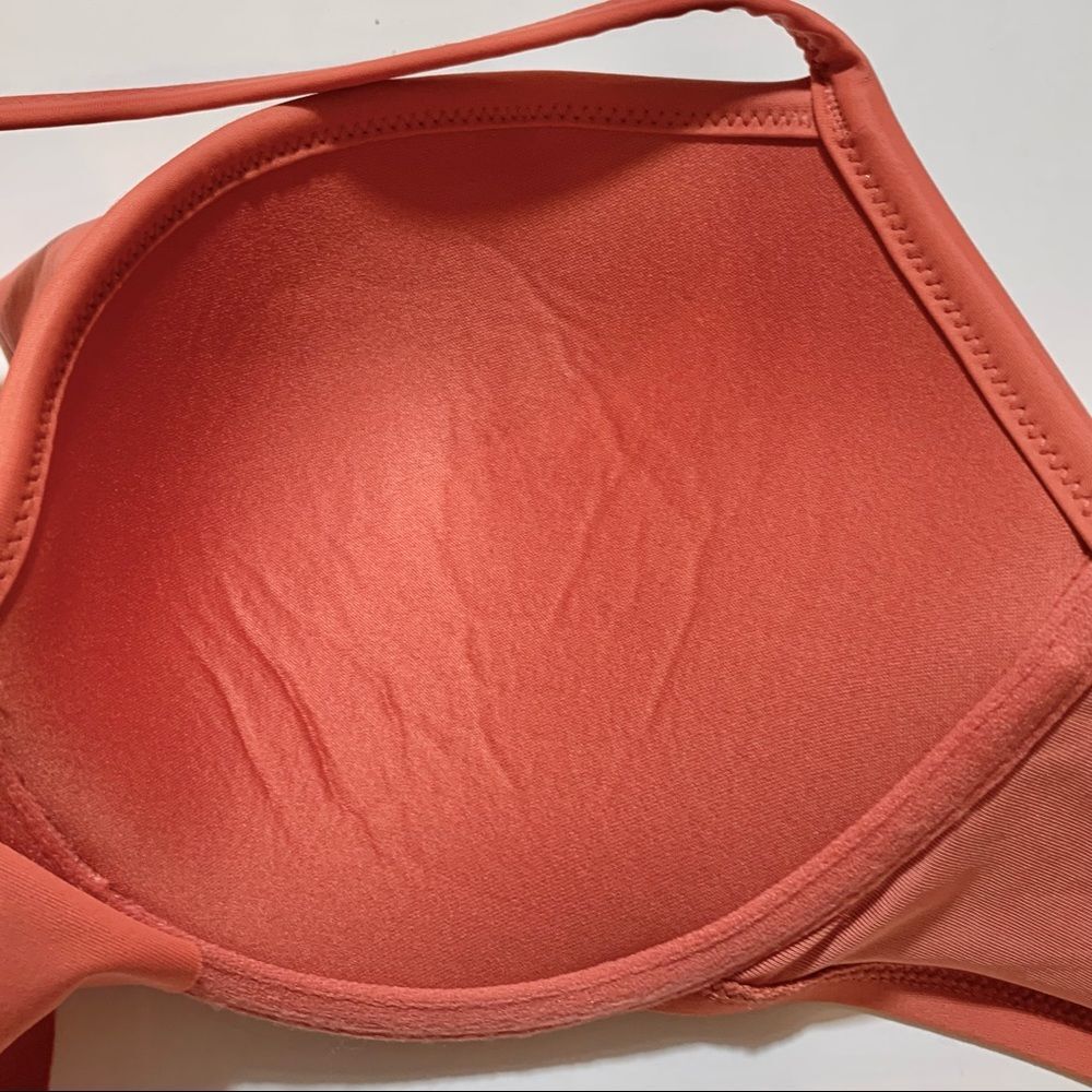 Aerie Peach Crisscross Push-up Bikini Top 38C - Picture 6 of 11